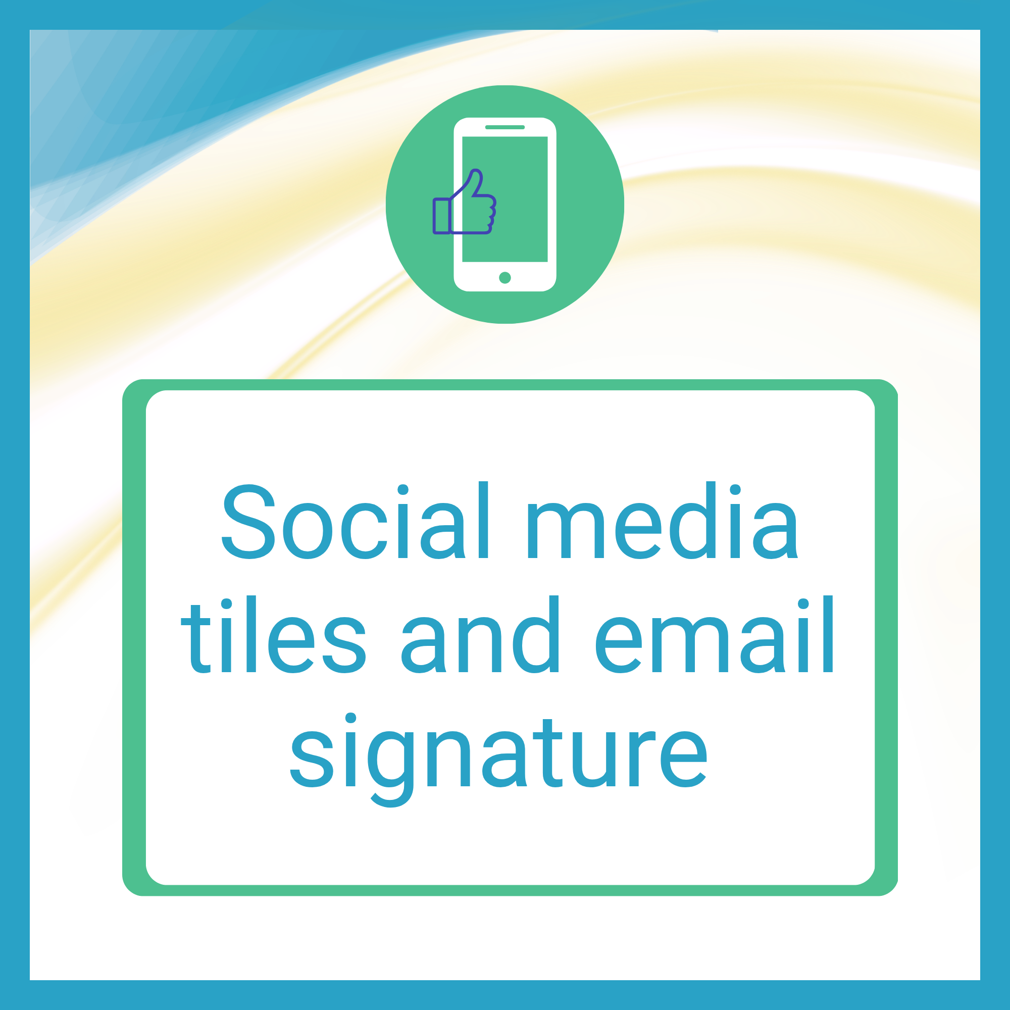 Social Media Tiles and Email Signature
